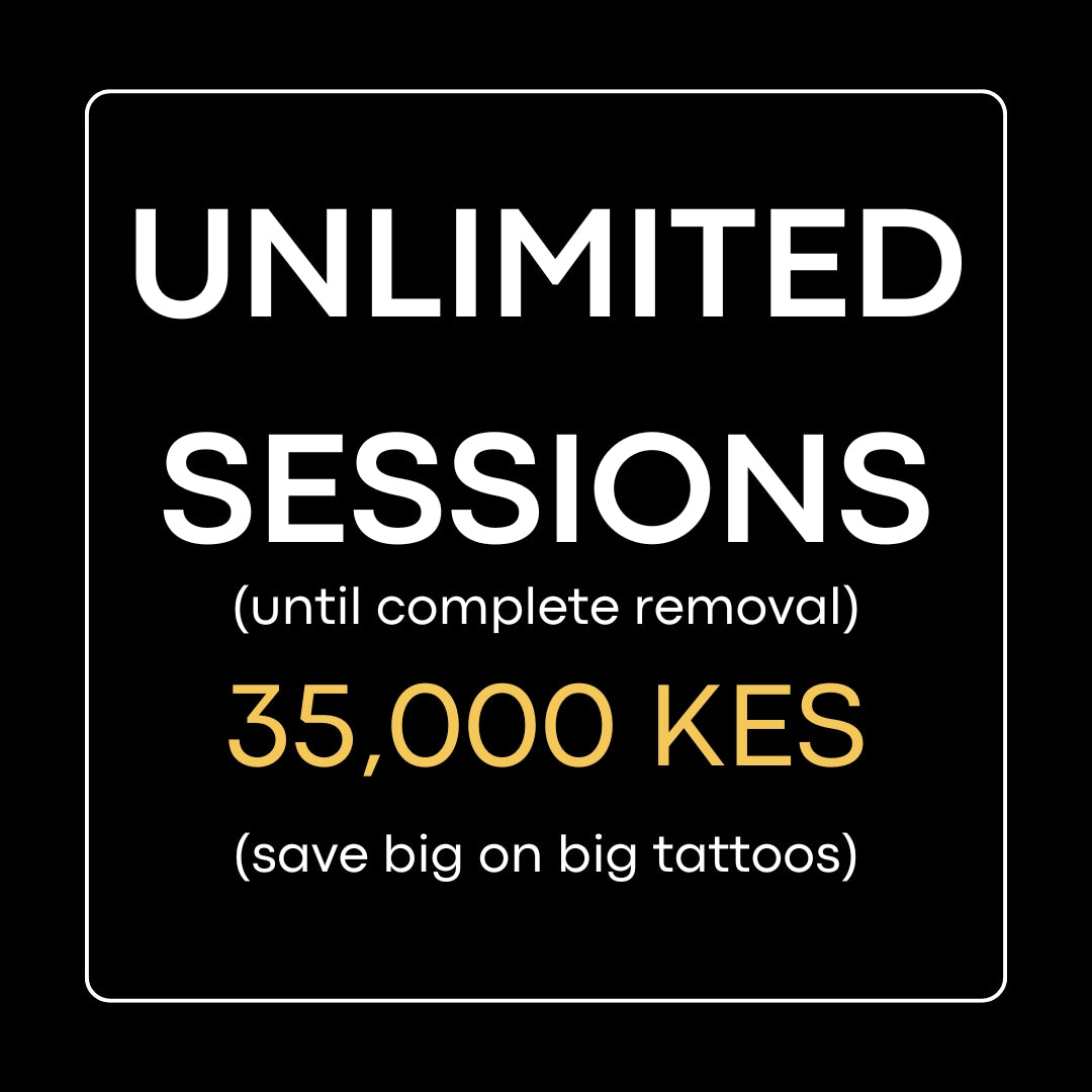 Unlimited Laser Tattoo Removal Sessions Package  For Complete Tattoo Removal