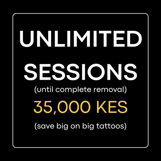 Unlimited Laser Tattoo Removal Sessions Package  For Complete Tattoo Removal